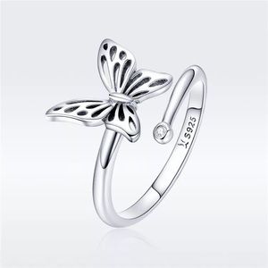Woman’s butterfly ring sterling silver 925